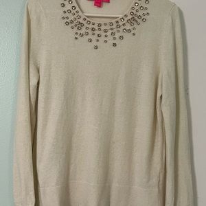 Lily Pulitzer Rhinestone sweater